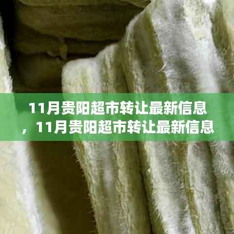探寻行业变革中的商机与挑战,11月贵阳超市转让最新信息一览