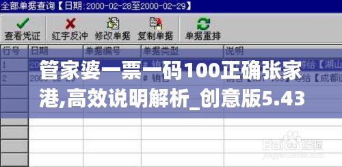 管家婆一票一码100正确张家港,高效说明解析_创意版5.438