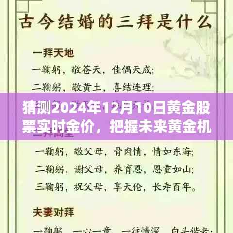 预测黄金股票实时金价之旅,把握未来黄金机遇,学习变化,自信闪耀在黄金股票市场的黄金之旅(2024年预测)