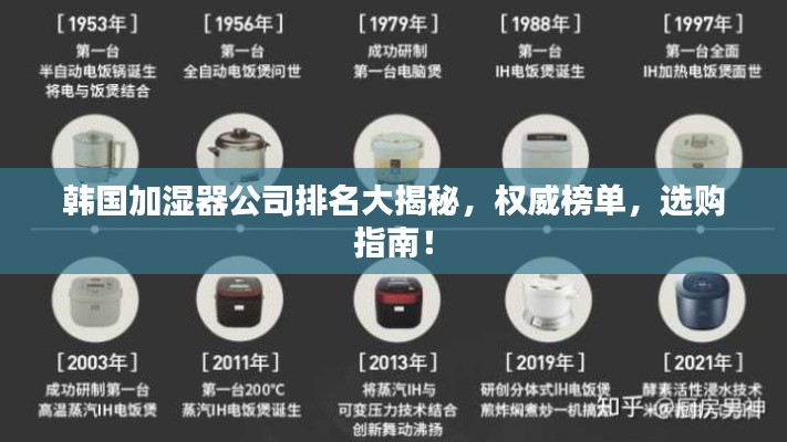 韩国加湿器公司排名大揭秘,权威榜单,选购指南!