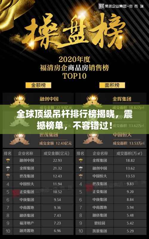 全球顶级吊杆排行榜揭晓,震撼榜单,不容错过!